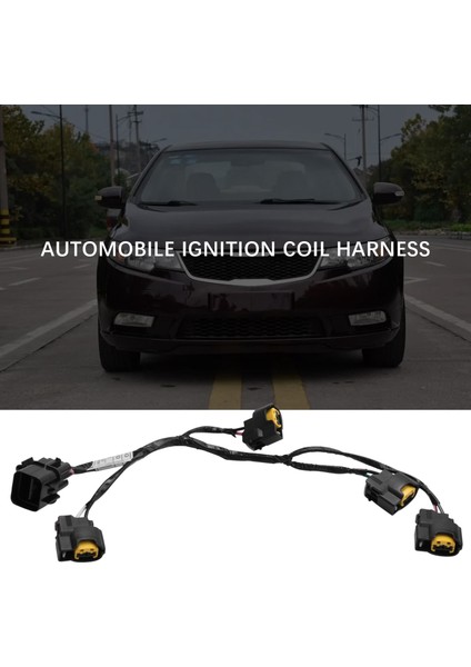 27350-2B000 Ateşleme Bobini Kablo Fişi Kablo Demeti Kia Rio Soul Ceed Cerato Spectra Forte Rondo Hyundai Elantra Accent 1.6l (Yurt Dışından) fırsatları