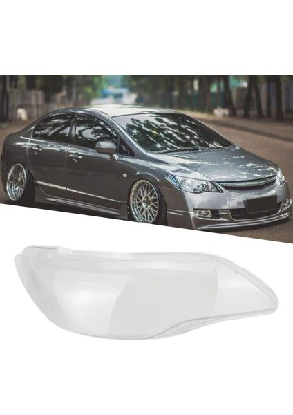 Araba Ön Sağ Yan Far Şeffaf Lens Lamba Gölge Kabuk Kapak 2006 2007 2008 Honda Civic Fd (Yurt Dışından)
