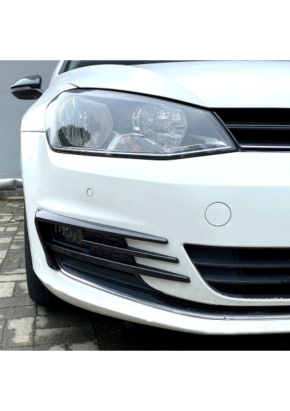 Golf 7 Için Mk7 2014 2015 2016 2017 Ön Tampon Sis Farı Izgaraları Sis Lambası Kaş Kapağı Trim Karbon Fiber Desen (Yurt Dışından) fırsatları