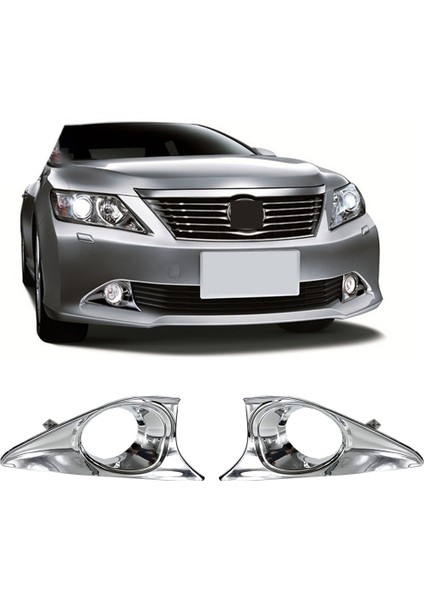 Araba Umut Ön Tampon Sis Aydınlatma Koruması Toyota Camry 2012 2013 2014 Için Abs Krom Sis Lambası Kapağı (Yurt Dışından)