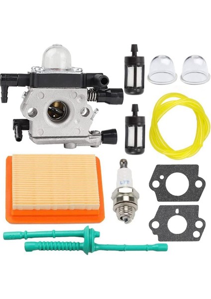 Stihl MM55 MM55C Yeke 4601-120-0600 Için Karbüratör Zama C1Q-S202A Carb'ı Hava Filtresi ile Değiştirin Yakıt Hattı Ayarlama Kiti (Yurt Dışından)