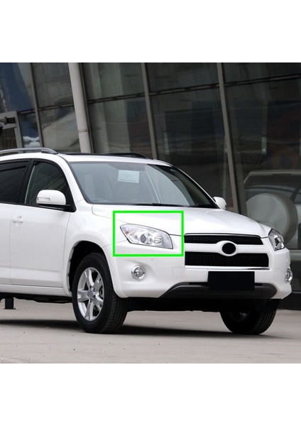 Toyota Rav4 2009 2010 2011 2012 Far Kapağı Başkanı Işık Lambası Şeffaf Abajur Kabuk Lens Lamba Gölge, Sağ (Yurt Dışından)