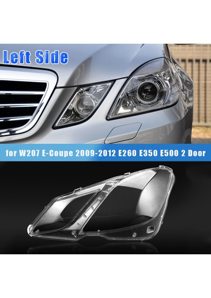 Sol Yan Lh Mercedes Benz W207 E-Coupe 2009-2012 Far Camı Kapağı Far Gölge Kabuk Far Cam Kapağı (Yurt Dışından) indirimleri