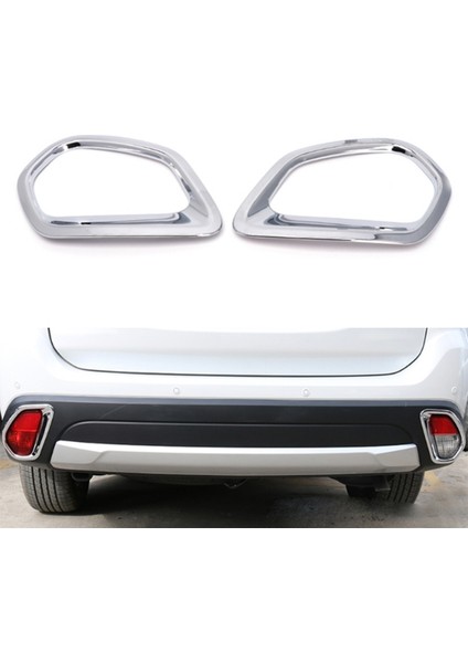 Abs Krom Ön ve Arka Sis Farları Kapak Trim Dekoratif Çerçeve Mitsubishi Outlander 2016-2020 Için (Yurt Dışından) modelleri
