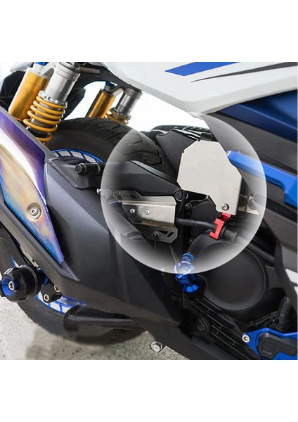 Honda Forza 350 FORZA350 Aksesuarları Arka Fren Pompası Sıvı Rezervuar Koruma Kapağı Kapağı Petrol Boru Hattı Koruyucu (Yurt Dışından)