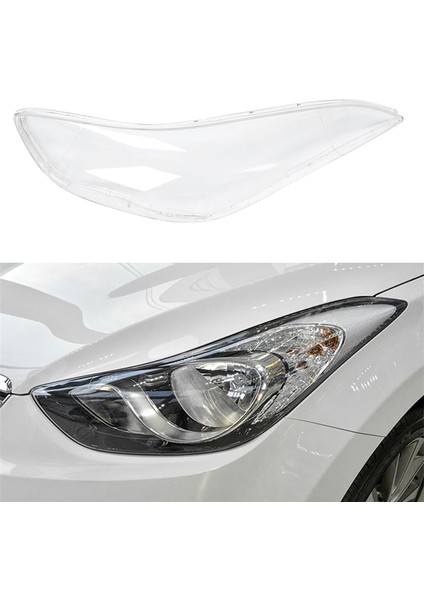 Araba Ön Sol Far Lens Araba Yedek Oto Kabuk Kapak Hyundai Elantra 2012-2016 Için (Yurt Dışından)