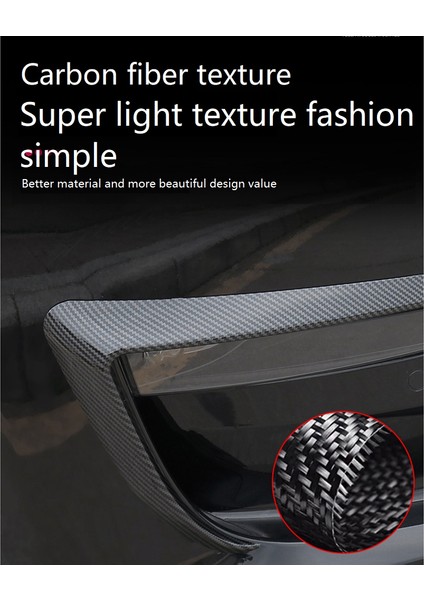 Tesla Model 3 Için Model Y Ön Sis Aydınlatma Koruması Spoiler Rüzgar Bıçak Çevresel Saptırıcı Aksesuarları Karbon Fiber Desen (Yurt Dışından) indirimleri