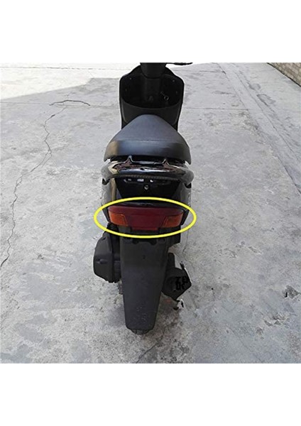 Honda Dıo AF27/AF28 Motosiklet Scooter Arka Fren Aydınlatma Koruması Kuyruk Işık Cam Kapak Arka Lambası Kapağı Kırmızı (Yurt Dışından)