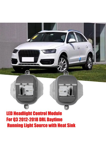 8U0941475B Sol Far Melek Gözler Modülü Kontrol Ünitesi Audi Q3 8u 12-18 Drl Gündüz Işık Kaynağı Isı Emici ile (Yurt Dışından)