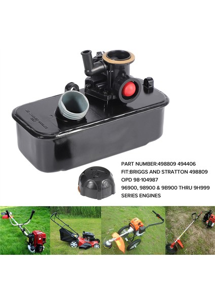 Briggs & Stratton 494406 499809 498809A Için Yakıt Gaz Tankı Biçme Karbüratör Karbonhidrat (Yurt Dışından) fiyatları