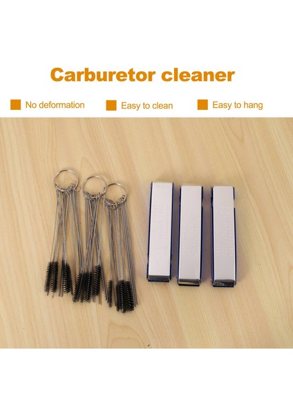 3 Takım Karbüratör Karbon Jet Temizleyici Tel Torç Ucu Temizleyici Aracı Iğneler Fırçalar Temizleme Aracı Kiti Motosiklet Moped Kaynakçı Carb (Yurt Dışından) fiyatları