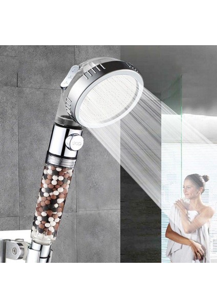 Ma Çok Fonksiyonlu El Tipi Filtre Spa Duş Başlığı Basınçlı Filtre Duş-Gümüş (Yurt Dışından) modelleri