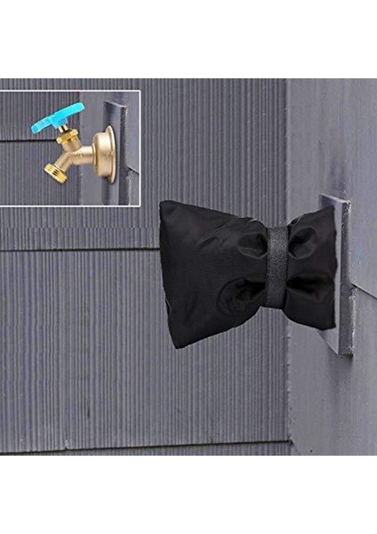 Fs-Kış Musluk Kapağı Bahçe Koruyucu Kapak Yağmur Geçirmez Antifriz Patlama Bahçe Hortum Önlüğü Su Geçirmez Koruyucu Çanta (Yurt Dışından)