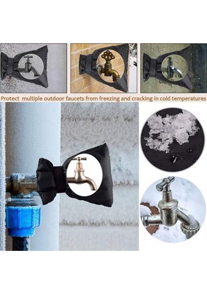 Fs-Kış Musluk Kapağı Bahçe Koruyucu Kapak Yağmur Geçirmez Antifriz Patlama Bahçe Hortum Önlüğü Su Geçirmez Koruyucu Çanta (Yurt Dışından) modelleri