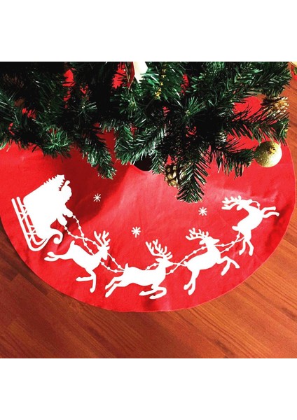 100 cm Kırmızı Noel Ağacı Etek Noel Baba Ağacı Etek Noel Dekorasyon Malzemeleri Süsleme (Boş) (Yurt Dışından) fiyatları