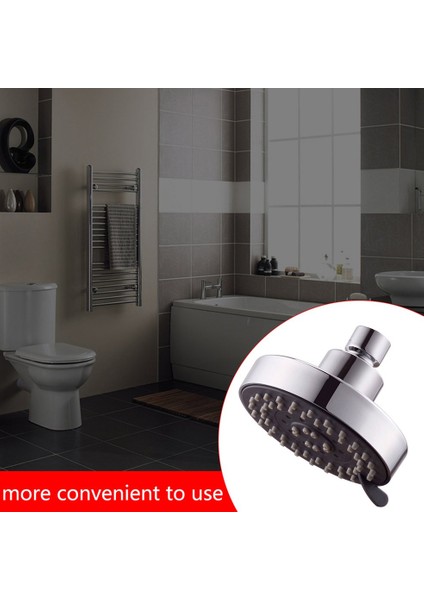 El LED Işık Hidroelektrik Güçlendirici Masaj Duş Başlığı Bol Güçlü - Gümüş (Yurt Dışından) modelleri