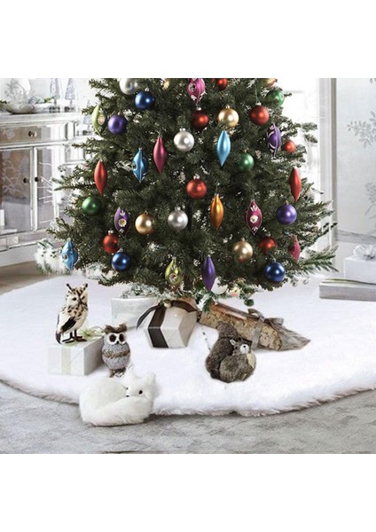 Beyaz Kar Tanesi Yılbaşı Ağacı Etek Alt Örtü Dekoru (Yurt Dışından) fiyatları