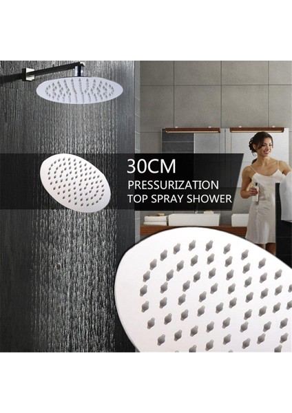 Ef 8 Inç Su Tasarruflu Yağmur Banyo Yuvarlak Duş Başlığı Üst Sprey (Yurt Dışından) fırsatları