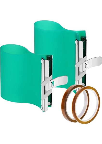 Süblimasyon Silikon Kupa Sarma, Dıy Baskı Kupalar Için 2 Rulo Isıya Dayanıklı Bant ile Isı Basın Kupa Bardak Kelepçesi (Yurt Dışından)