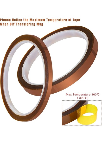Süblimasyon Silikon Kupa Sarma, Dıy Baskı Kupalar Için 2 Rulo Isıya Dayanıklı Bant ile Isı Basın Kupa Bardak Kelepçesi (Yurt Dışından) fırsatları