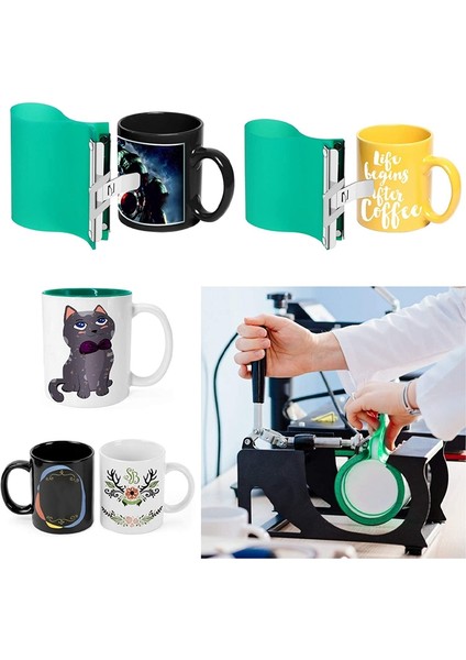 Süblimasyon Silikon Kupa Sarma, Dıy Baskı Kupalar Için 2 Rulo Isıya Dayanıklı Bant ile Isı Basın Kupa Bardak Kelepçesi (Yurt Dışından) indirimleri