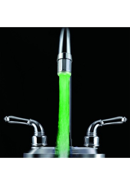 Renk Yok Pil LED Su Musluk Musluk Başlıkları Glow LED Su Musluk Dokunun Gümüş (Yurt Dışından) indirimleri