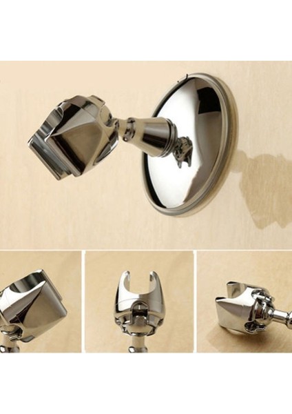 Ev Banyo Duvar Duş Başlığı Tutucu Montaj Vantuz Braketi - Gümüş (Yurt Dışından) indirimleri