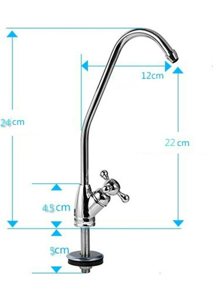 Sağlam Çoklu Araçlar Yenı Krom Kaplama Ters Osmoz Içme Suyu Filtresi Mutfak Lavabo Musluğu Dokunun (Yurt Dışından) fırsatları