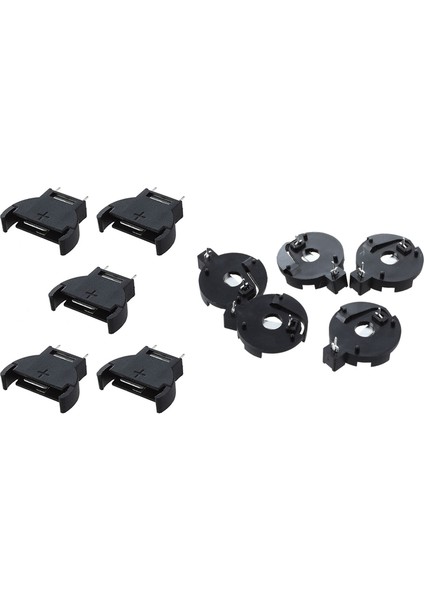 5 Adet CR2032 Hücre Düğmesi Lityum Priz Tutucu & 5 Adet CR2016 2025 2032 Düğme Düğme Tutucu (Yurt Dışından)