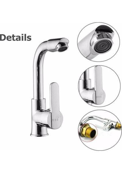Yeni Krom Moderm Mutfak & Bar Lavabo Sı Tek Kulplu Iki Delikli Mikser Musluk - (Yurt Dışından) modelleri