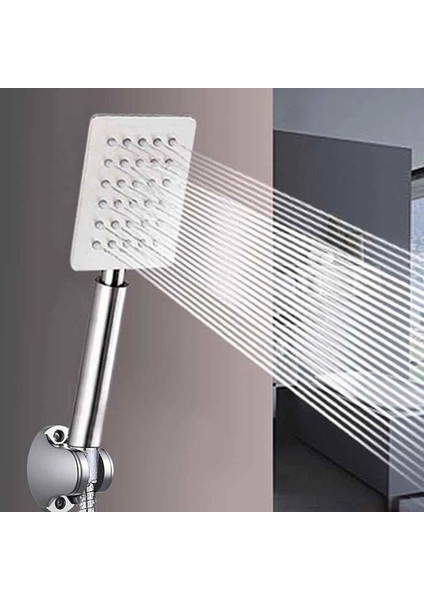 Duş Banyo Başlığı Yüksek Basınçlı Taş Akışı El Aynası El Duş Başlığı Banyo Duş Başlığı (Yurt Dışından)