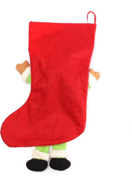 Yeni Yıl Vintage Noel Çorabı Kar Çantası Hediye Çorap Süslü Çorap (Yurt Dışından) fiyatları