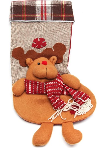 Kişiselleştirilmiş Nakış Noel Noel Baba Kar Şekeri Çorap Hediye (Yurt Dışından)