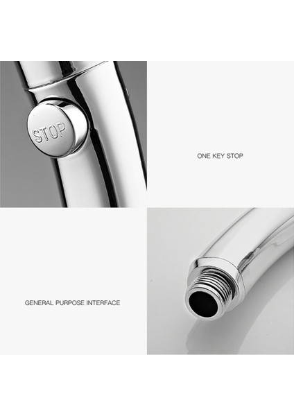 Ma Taşınabilir Boyut 3 Dişliler El Ev Basınçlı Duş Başlığı Abs Duş Başlığı (Yurt Dışından) fiyatları