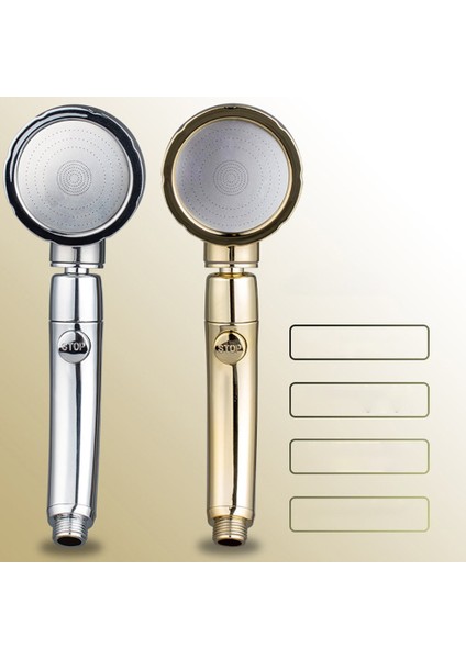 Ma Taşınabilir Boyut 3 Dişliler El Ev Basınçlı Duş Başlığı Abs Duş Başlığı (Yurt Dışından) fırsatları