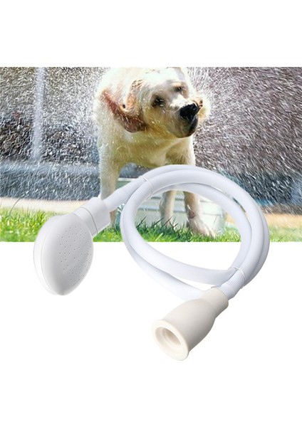 Yardımcı Aletler 1.2 M Köpek Duş Başlığı Sprey Drenaj Süzgeç Pet Banyo Hortumu Lavabo Yıkama Saç Pet Kuaför Duş (Yurt Dışından)
