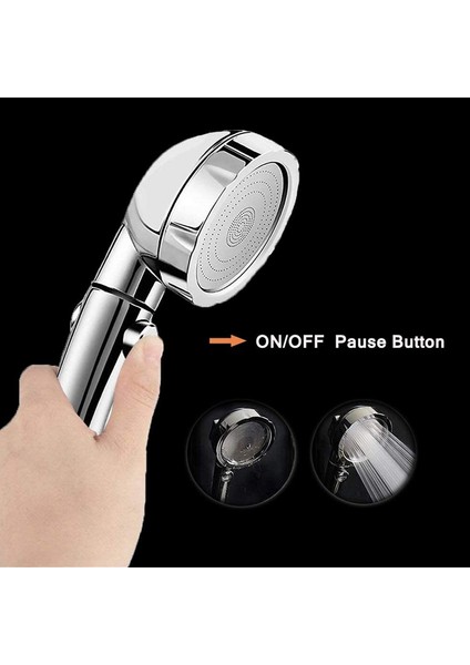 Fs-Yüksek Basınçlı Duş Başlığı, Açma/kapama Özellikli El Duş Başlığı Tam Kapatma Butonlu Açısı Ayarlanabilir Su Tasarruflu Spreyler (Yurt Dışından) fiyatları