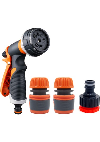Ağır Hizmet Tipi 8 Ayarlanabilir Desenli Nozül, Araç Yıkama Tesislerinin Temizlenmesi Için Kaymaya ve Darbeye Dayanıklı (Yurt Dışından)