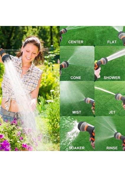 Ağır Hizmet Tipi 8 Ayarlanabilir Desenli Nozül, Araç Yıkama Tesislerinin Temizlenmesi Için Kaymaya ve Darbeye Dayanıklı (Yurt Dışından) fırsatları