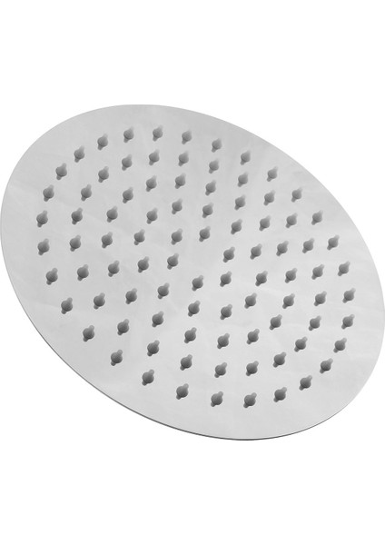 Aksesuar 8 Inç Ultra Ince Paslanmaz Çelik Duş Başlığı Yuvarlak Krom Kaplama Duş Başlığı (Yurt Dışından)