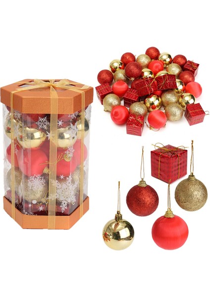 24 Adet Glitter Noel Kutusu Baubles Noel Ağacı Asılı Süsleme Noel Dekor (Yurt Dışından) indirimleri
