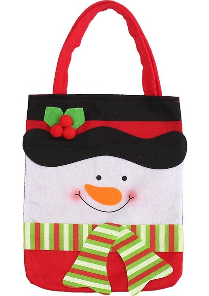Noel Noel Baba Kardan Adam Dekorasyonu Noel Hediye Çantası Şeker Kesesi Çorap Çanta (Yurt Dışından)