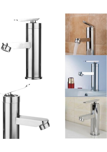 Krom Şelale Banyo Havzası Musluk Tek Kulplu Lavabo Soğuk&sıcak Mikser Musluk - (Yurt Dışından)