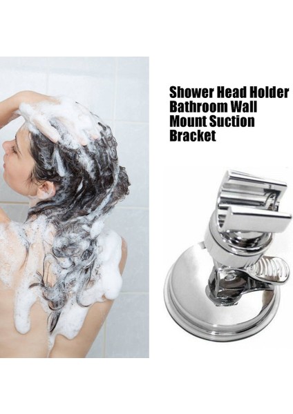 Duş Başlığı Tutucu Banyo Duvara Montaj Emme Braketi - Gümüş (Yurt Dışından) fiyatları