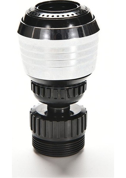 Su Musluk Fıskiye Mutfak Banyo Duş Başlığı Filtre Memesi Gümüş ve Siyah (Yurt Dışından)