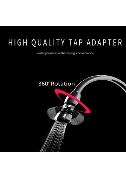 Su Musluk Fıskiye Mutfak Banyo Duş Başlığı Filtre Memesi Gümüş ve Siyah (Yurt Dışından) modelleri