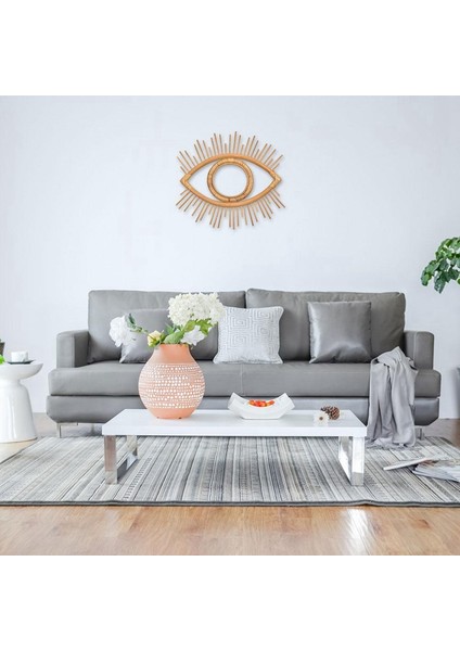 Göz Şekli Dekor Hatası Çerçeve Rattan Sanat Dekor Makyaj Hatası Soyunma Banyo Duvar Asma Hatası Çerçeve El Sanatları (Yurt Dışından) fırsatları