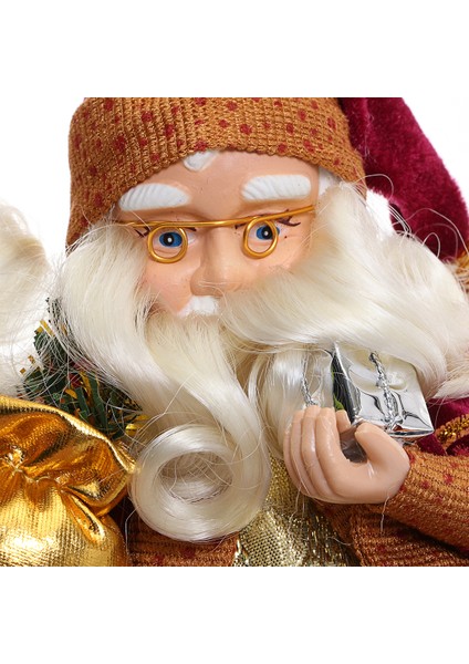 Noel Noel Oturan Noel Baba Bebek Heykelcik Oyuncak Ev Süs Dekor Hediye (Yurt Dışından) fırsatları