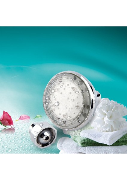 LED Işık 7 Renk Değiştiren Su Glow Duş Başlığı Banyo Ev - Gümüş (Yurt Dışından) fırsatları