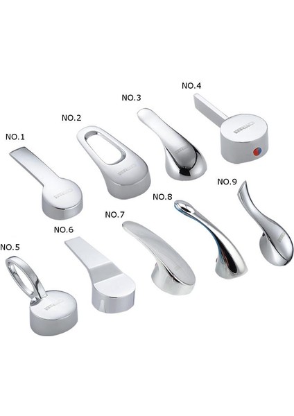 Musluk Kartuş Kolu Krom Kaplama Mutfak Musluk Aksesuarları Havzası Mikser Dokunun 35MM/40MM Makara Musluk Için Dekoratif Kapak-No. 5 Tutamak 40# - Kulp 5 40# (Yurt Dışından) modelleri